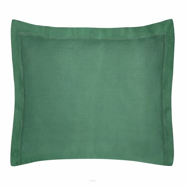 Poszewka bawełniana 70x80 NOVAC ciemna zieleń z ozdobną kantą Nova Colour