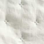 Narzuta z mikrofibry 220x240 LIBI 3 kremowa pikowana w delikatny wzór z falbaną - 2