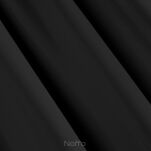 Zasłona na przelotkach 135x250 LOGAN zaciemniająca czarna jednokolorowa z półmatowej tkaniny - 4