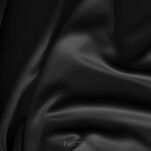 Zasłona na przelotkach 135x250 LOGAN zaciemniająca czarna jednokolorowa z półmatowej tkaniny - 2