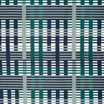 Pościel satynowa 140x200 NIKA 47 ciemny turkus z szarym geometrycznym wzorem z kolekcji Nova Print - 4