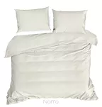 Pościel satynowa 160x200 DINA jednokolorowa gładka kremowa z kolekcji Diva Line - 5