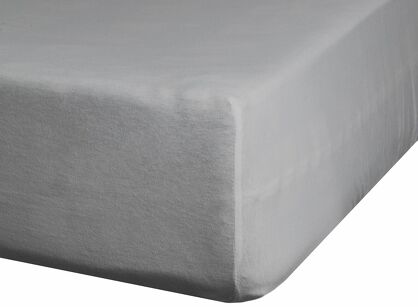 Prześcieradło z satyny bawełnianej z gumką NOVA 3 stalowe 180x200