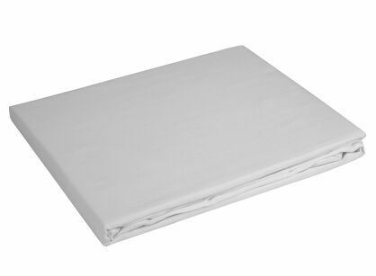 Prześcieradło z satyny bawełnianej z gumką NOVA 3 srebrne 100x200