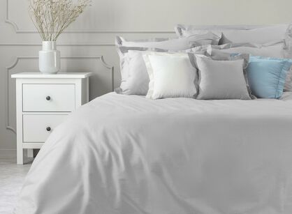 Poszwa na kołdrę bawełniana 140x200 NOVAC srebrna Nova Colour