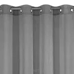 Firana gotowa na przelotkach 140x250 REBECCA jednokolorowa stalowa o strukturze drobnego deszczyku - 4