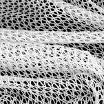 Firana na przelotkach 140x250 ABI biała o strukturze siatki - 2