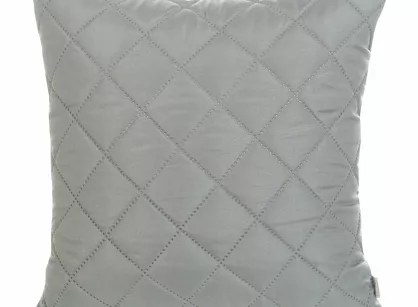 Poszewka 40x40 ALARA 3 stalowa pikowana z mikrofibry wzór drobnych rombów