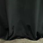 Zasłona gotowa na przelotkach 140x250 JASPER welwetowa czarna z połyskującym czarnym pasem cekinów - 6