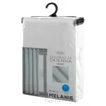 Zasłona na przelotkach 140x250 MELANIE welwetowa biała o aksamitnej strukturze - 6