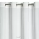 Zasłona na przelotkach 140x250 MELANIE welwetowa biała o aksamitnej strukturze - 4