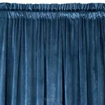 Zasłona na taśmie 135x300 ROSA welwetowa granatowa Design 91 - 6