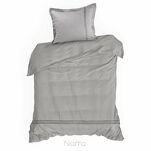 Pościel satynowa 160x200 HAFT 4 srebrna zdobiona srebrnym haftem z kolekcji Premium - 7