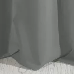 Zasłona na przelotkach 140x250 RITA jednokolorowa szara z miękkiej tkaniny - 3