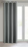 Zasłona na przelotkach 140x250 RITA jednokolorowa szara z miękkiej tkaniny - 8