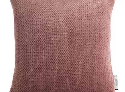 Poszewka 40x40 RICKY 1 pudrowa jednokolorowa