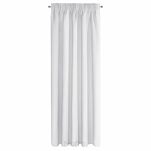 Zasłona na taśmie 135x270 LOGAN zaciemniająca biała jednokolorowa z półmatowej tkaniny - 6