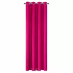 Zasłona na przelotkach 140x250 RITA jednokolorowa amarantowa z miękkiej tkaniny - 7