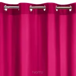 Zasłona na przelotkach 140x250 RITA jednokolorowa amarantowa z miękkiej tkaniny - 6