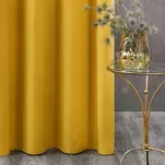 Zasłona  na przelotkach 140x250 ROSA welwetowa musztardowa Design 91 - 5