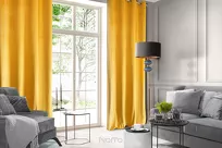 Zasłona  na przelotkach 140x250 ROSA welwetowa musztardowa Design 91 - 11