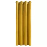 Zasłona  na przelotkach 140x250 ROSA welwetowa musztardowa Design 91 - 10