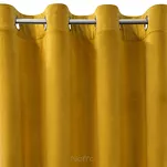 Zasłona  na przelotkach 140x250 ROSA welwetowa musztardowa Design 91 - 3