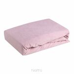 Prześcieradło z bawełny frotte z gumką pudrowe 160x200 Design 91 - 5