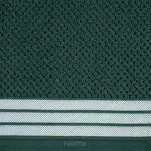 Ręcznik bawełniany 50x90 MADLEN ciemna zieleń zdobiony kontrastową elegancką bordiurą - 4