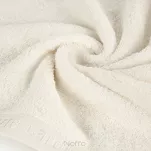 Ręcznik 70x140 EVI Pierre Cardin kremowy zdobiony bordiurą w kolorze ręcznika z logo marki - 2