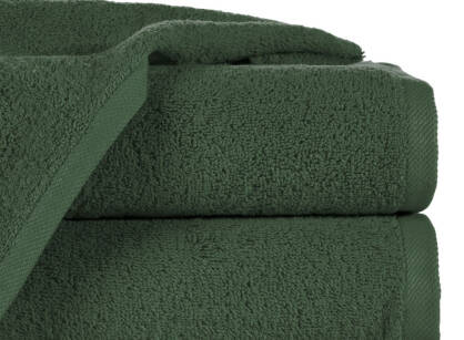Ręcznik bawełniany 70x140 GŁADKI 2 jednokolorowy ciemna zieleń