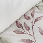 Pościel bawełniana 220x200 SONIA 36 jasny krem z wzorem delikatnym roślinnym - 4