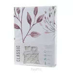 Pościel bawełniana 220x200 SONIA 36 jasny krem z wzorem delikatnym roślinnym - 7