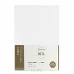 Prześcieradło z satyny bawełnianej z gumką NOVA 3 białe 160x200 - 4