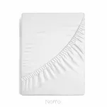 Prześcieradło z satyny bawełnianej z gumką NOVA 3 białe 160x200 - 3