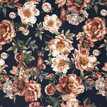 Pościel satynowa 160x200 SPRING 79 czarna z wzorem ceglastych kwiatów z kolekcji Classic - 4