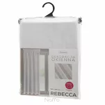 Firana gotowa na taśmie 140x250 REBECCA biała o strukturze drobnego deszczyku - 8