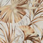 Pościel bawełniana 140x200 POLA biała z wzorem brązowych liści z kolekcji Classic Family - 2