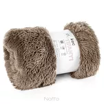 Koc futrzany 150x200 TIFANY 1 ciemny beż jednokolorowy puszysty z kolekcji Design 91 - 3