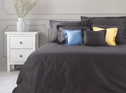 Poszwa na kołdrę bawełniana 220x200 NOVAC czarna