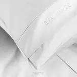 Pościel z makosatyny 160x200 ELEGANT 1A Eva Minge biała z ozdobną kantą i haftem  - 2