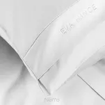 Pościel z makosatyny 160x200 ELEGANT 1A Eva Minge biała z ozdobną kantą i haftem  - 6