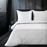 Pościel z makosatyny 160x200 ELEGANT 1A Eva Minge biała z ozdobną kantą i haftem  - 7