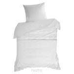 Pościel z makosatyny 160x200 ELEGANT 1A Eva Minge biała z ozdobną kantą i haftem  - 4