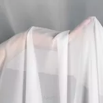 Firana na taśmie 140x270 DALIA biała z matowej tkaniny szyfonowej - 3