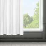 Zasłona na przelotkach 140x175 RITA jednokolorowa biała z miękkiej tkaniny - 10