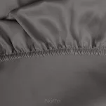 Prześcieradło z satyny bawełnianej z gumką DINA popielate 220x200 z kolekcji Diva Line - 5