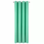 Zasłona gotowa na przelotkach 140x250 ADORE miętowa z jednobarwnej gładkiej tkaniny Design 91 - 8