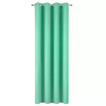 Zasłona na przelotkach 140x250 ADORE miętowa z jednobarwnej gładkiej tkaniny Design 91 - 10