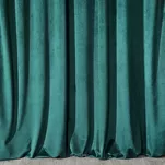 Zasłona na przelotkach 140x250 MELANIE welwetowa ciemny turkus o aksamitnej strukturze - 7
